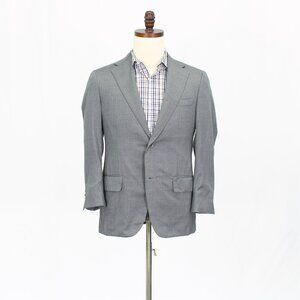 Burdi 36S Gray Blazer Sport Coat Jacket 2-Button Solid Y271